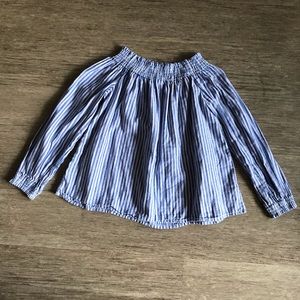 Rag & bone off the shoulder long sleeve blouse